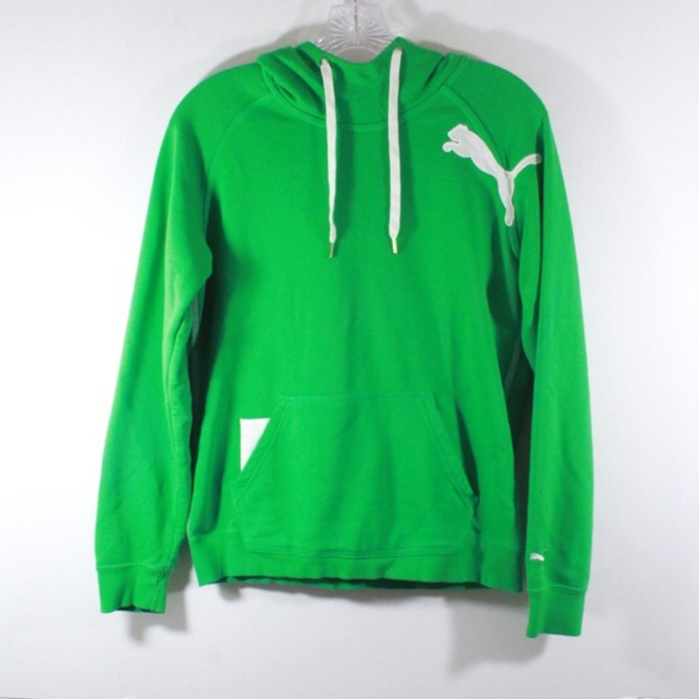 Puma Kids Sports Lifestyle Green Sweatshirt-Size M